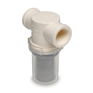 SHURFLO BY PENTAIR 1" RAW WATER STRAINER W/BRACKET & FITTINGS, 50 MESH