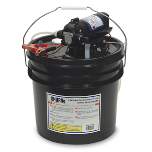 SHURFLO BY PENTAIR OIL CHANGE PUMP W/3.5 GALLON BUCKET, 12 VDC, 1.5 GPM