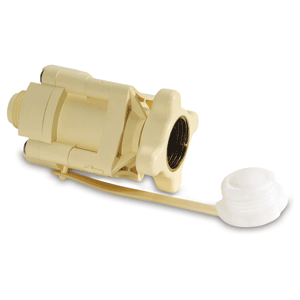 SHURFLO BY PENTAIR PRESSURE REDUCING CITY WATER ENTRY, IN-LINE, CREAM