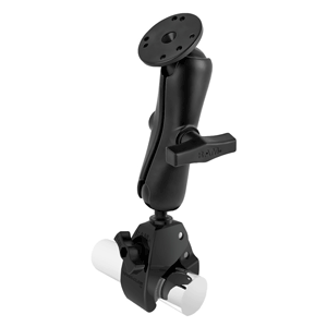 RAM MOUNT LARGE TOUGH-CLAW BASE W/DOUBLE SOCKET ARM & 1.5" ROUND BASE ADAPTER