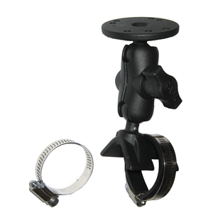 RAM MOUNT STRAP MOUNT W/SHORT ARM & ROUND BASE