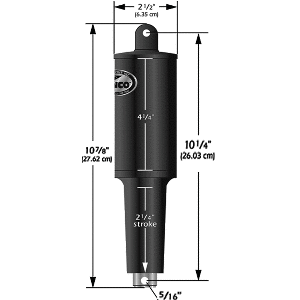 LENCO 12V 1-1/4" STROKE 5 LOBE ACTUATOR, 5/16", 3/8"