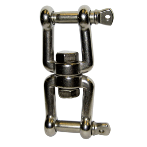 QUICK SW10 ANCHOR SWIVEL, 10MM STAINLESS STEEL JAW JAW SWIVEL, F/16-44LB. ANCHORS