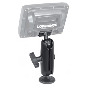 RAM MOUNT 1.5" BALL "RUGGED USE" COMPOSITE MOUNT F/LOWRANCE ELITE-5 & MARK-5 SERIES FISHFINDERS