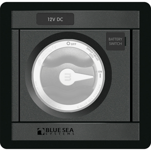 BLUE SEA 1139 DC M-SERIES BLACK PANEL SQUARE
