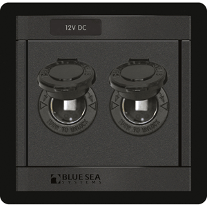 BLUE SEA 1472 DC 12V SOCKET PANEL