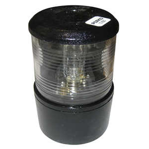 PERKO MASTHEAD LIGHT F/SAIL OR POWER LESS THAN 20M, 12VDC, BLACK BASE MOUNT/WHITE LIGHT