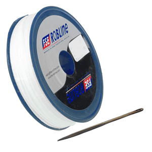 ROBLINE WAXED WHIPPING TWINE KIT, 0.8MM X 40M, WHITE