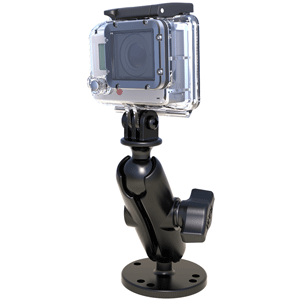 RAM MOUNT 1" BALL MOUNT W/CUSTOM GOPRO HERO ADAPTER