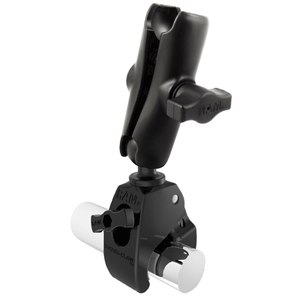 RAM MOUNT 1" BALL STANDARD LENGTH DOUBLE SOCKET ARM W/MEDIUM TOUGH-CLAW BASE