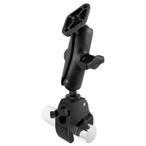 RAM MOUNT MEDIUM TOUGH-CLAW BASE W/DOUBLE SOCKET ARM & DIAMOND BASE ADAPTER