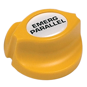 BEP EMERGENCY PARALLEL BATTERY KNOB, YELLOW, EASY FIT