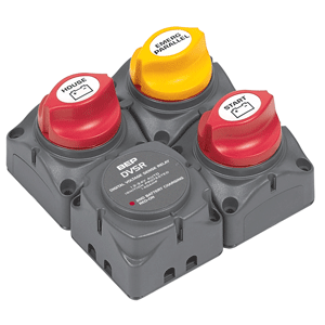 BEP SQUARE BATTERY DISTRIBUTION CLUSTER F/SINGLE ENGINE W/TWO BATTERY  BANKS