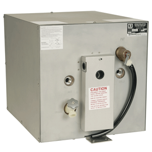WHALE SEAWARD 11 GALLON HOT WATER HEATER W/REAR HEAT EXCHANGER, GALVANIZED STEEL, 120V, 1500W