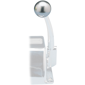 RUPP CONTROL KNOB SILVER f/MORSE CONTROLS (3/8-24 THREAD)