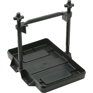 ATTWOOD HEAVY-DUTY ALL-PLASTIC ADJUSTABLE BATTERY TRAY, 27 SERIES