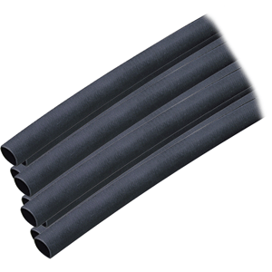 ANCOR ADHESIVE LINED HEAT SHRINK TUBING (ALT), 1/4" X 6", 10-PACK, BLACK