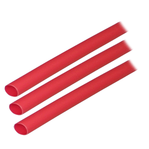 ANCOR ADHESIVE LINED HEAT SHRINK TUBING (ALT), 1/4" X 3", 3-PACK, RED