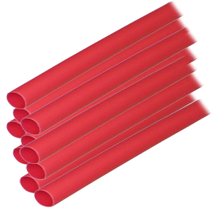ANCOR ADHESIVE LINED HEAT SHRINK TUBING (ALT), 1/4" X 12", 10-PACK, RED