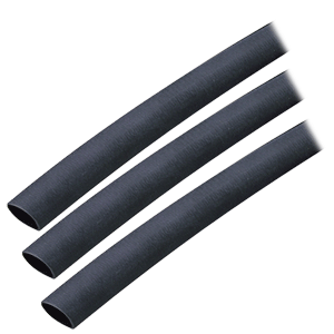 ANCOR ADHESIVE LINED HEAT SHRINK TUBING (ALT), 3/8" X 3", 3-PACK, BLACK