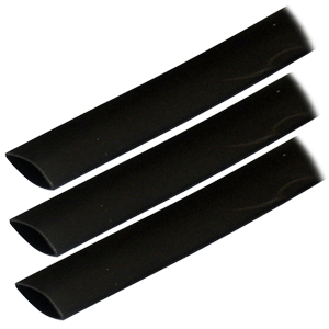 ANCOR ADHESIVE LINED HEAT SHRINK TUBING (ALT), 3/4" X 3", 3-PACK, BLACK