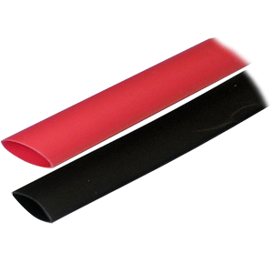 ANCOR ADHESIVE LINED HEAT SHRINK TUBING (ALT), 3/4" X 3", 2-PACK, BLACK/RED
