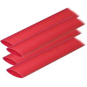 ANCOR ADHESIVE LINED HEAT SHRINK TUBING (ALT), 3/4" X 12", 4-PACK, RED