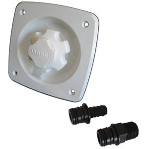 JABSCO WATER PRESSURE REGULATOR, FLUSH MOUNT, WHITE