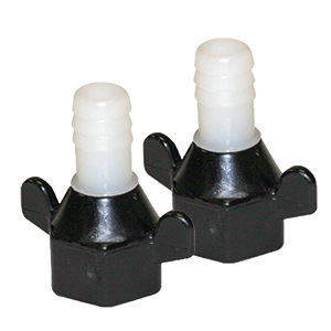 SHURFLO BY PENTAIR 1/2" BARB X 1/2" NPT-F HEX/WINGNUT STRAIGHT FITTING (PAIR)