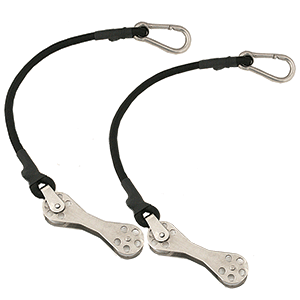 TACO SHOCK CORD W/DOUBLE ROLLER (PAIR)