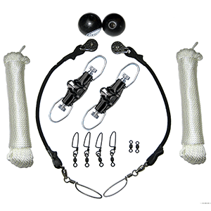 RUPP TOP GUN SINGLE RIGGING KIT W/NOK-OUTS F/RIGGERS UP TO 23'
