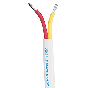 ANCOR SAFETY DUPLEX CABLE, 6/2 AWG, RED/YELLOW, FLAT, 100'