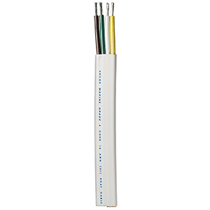 ANCOR TRAILER CABLE, 16/4 AWG, YELLOW/WHITE/GREEN/BROWN, FLAT, 100'