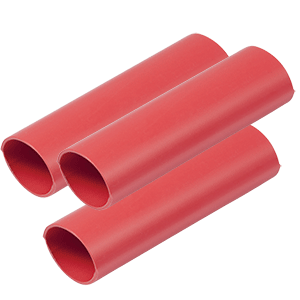 ANCOR HEAVY WALL HEAT SHRINK TUBING, 3/4" X 12", 3-PACK, RED
