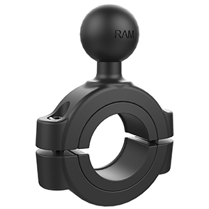 RAM MOUNT TORQUE 1-1/8", 1-1/2" DIAMETER HANDLEBAR/RAIL BASE W/1" BALL