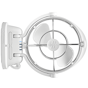 SEEKR BY CAFRAMO SIROCCO II 3-SPEED 7" GIMBAL FAN, WHITE, 12-24V