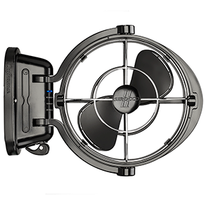 SEEKR BY CAFRAMO SIROCCO II 3-SPEED 7" GIMBAL FAN, BLACK, 12-24V