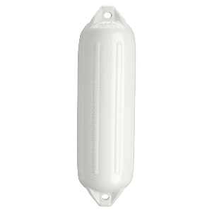 POLYFORM NF-4 HEAVY DUTY TWIN EYE FENDER 6.4" X 21.6", WHITE