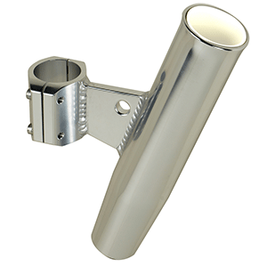 CE SMITH ALUMINUM CLAMP-ON ROD HOLDER, VERTICAL, 1.315" OD