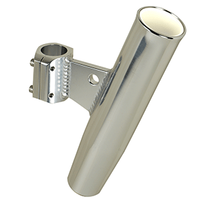 CE SMITH ALUMINUM CLAMP-ON ROD HOLDER, VERTICAL, 1.66" OD