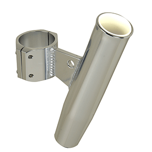 CE SMITH ALUMINUM CLAMP-ON ROD HOLDER, VERTICAL, 2.375" OD