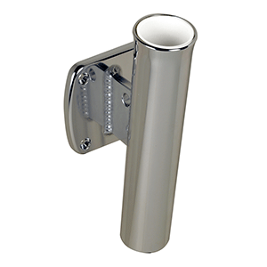 CE SMITH SINGLE ALUMINUM 5-DEG TRANSOM MOUNT ROD HOLDER