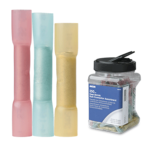 ANCOR HEAT SHRINK BUTT CONNECTOR MULTI-PACK, 250-PIECE, JAR