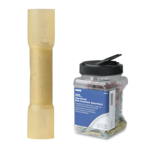ANCOR 12-10 AWG HEAT SHRINK BUTT CONNECTOR, 200-PIECES, JAR