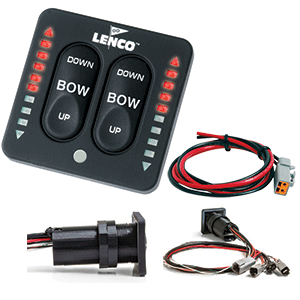LENCO LED INDICATOR INTEGRATED TACTILE SWITCH KIT W/PIGTAIL F/SINGLE ACTUATOR SYSTEMS