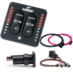 LENCO LED INDICATOR INTEGRATED TACTILE SWITCH KIT W/PIGTAIL F/DUAL ACTUATOR SYSTEMS