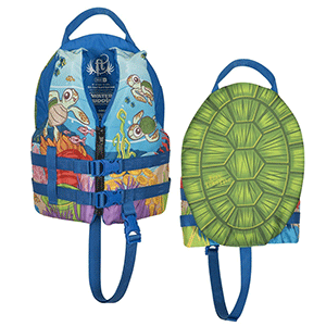 FULL THROTTLE WATER BUDDIES VEST, CHILD 30-50LBS, TURTLE