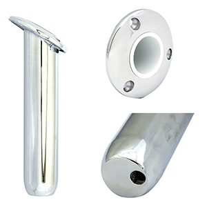 TIGRESS ROUND HEAD CLOSED BASE ROD HOLDER, 30-DEG, 9"