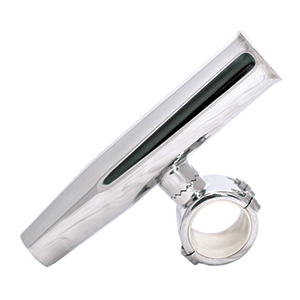 TIGRESS 1-1/2" POLISHED SS ADJUSTABLE CLAMP-ON ROD HOLDER