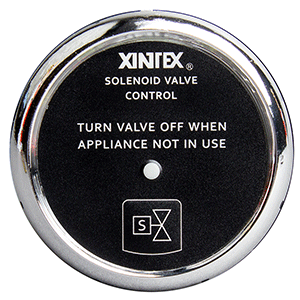 FIREBOY-XINTEX PROPANE CONTROL & SOLENOID VALVE W/CHROME BEZEL DISPLAY